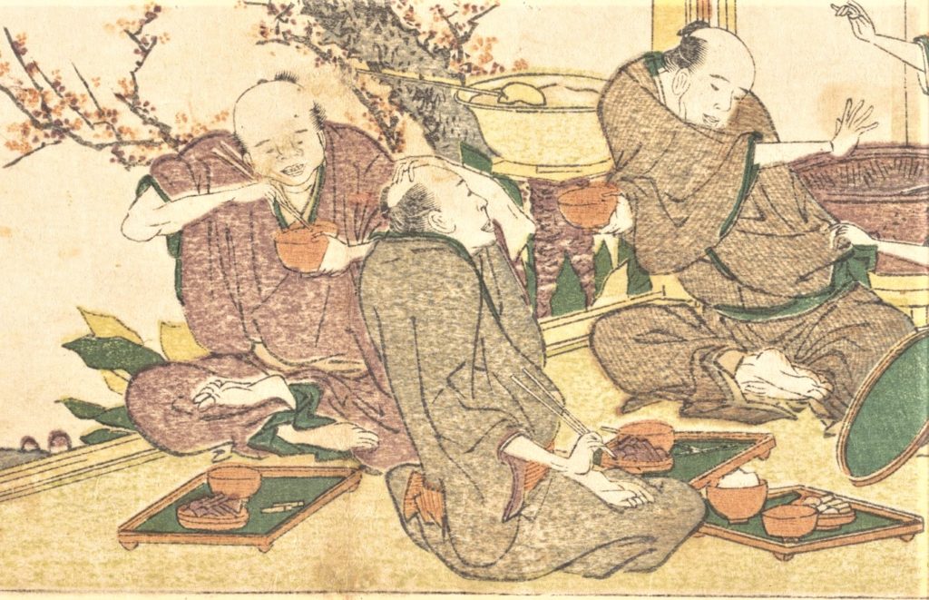 葛飾北斎「東海道五十三次　鞠子」（（1805）【部分】）の画像。